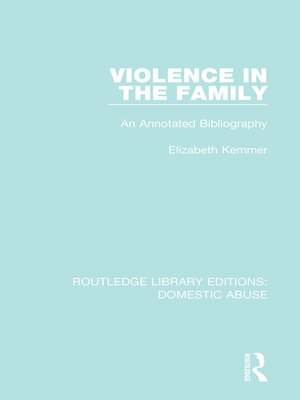 cover image of Violence in the Family